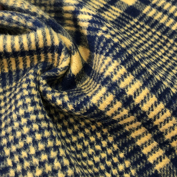 呢子面料廠家直銷時(shí)尚現(xiàn)貨時(shí)裝格子雙面呢