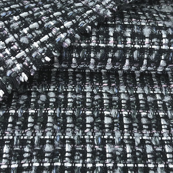 呢子面料生產(chǎn)廠家2020新品大衣粗花呢布料