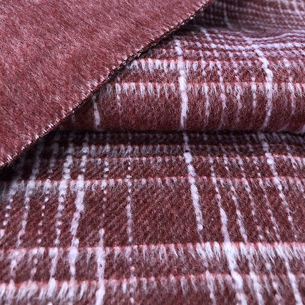 呢子面料工廠小單定做大衣格子毛呢布料