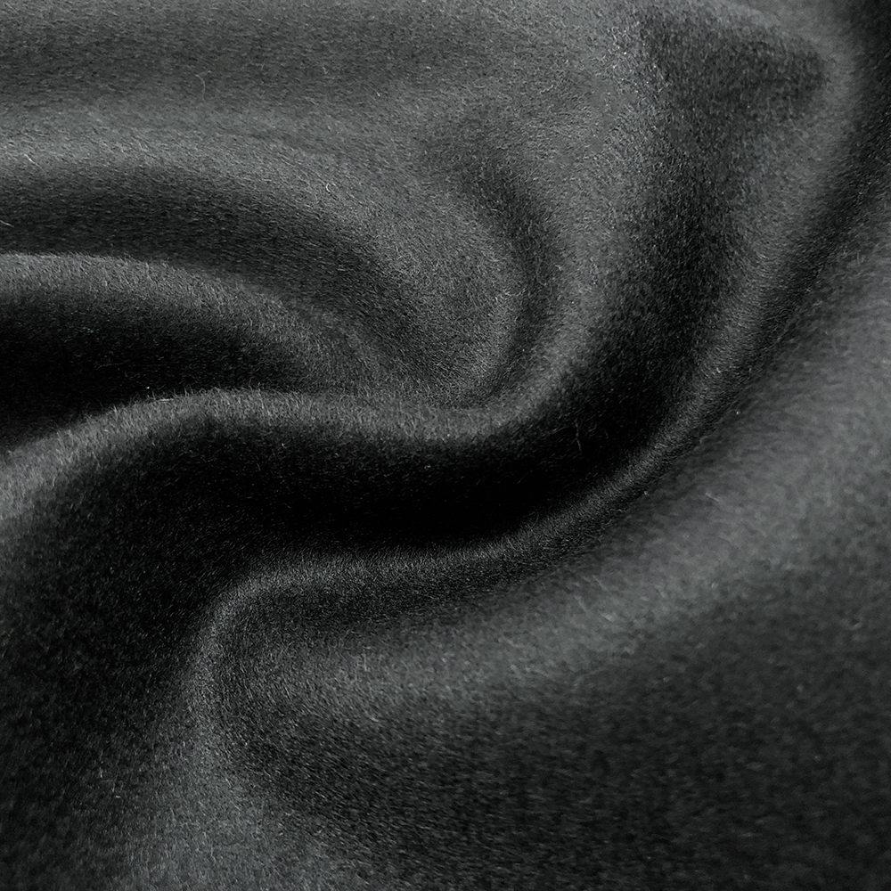 羊絨單面順毛呢面料