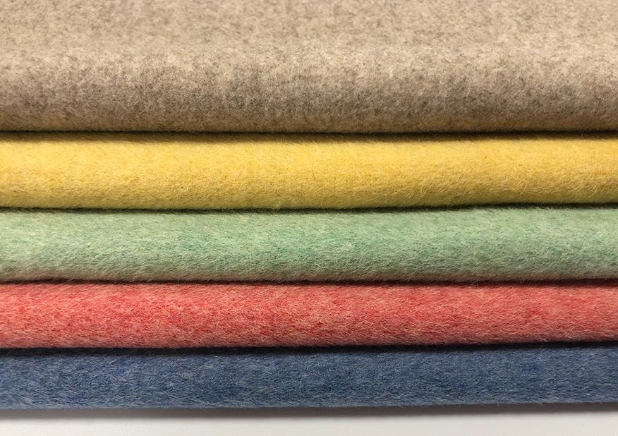 呢絨布生產(chǎn)廠家直供多色混合雙面尼布料