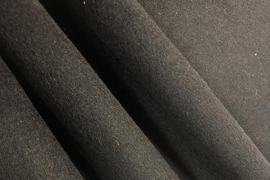 50毛黑色雙面呢面料22
