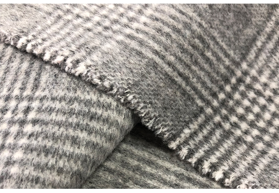 千鳥格雙面呢面料6