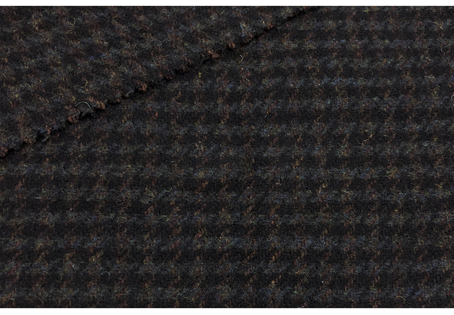 格子毛呢布料04