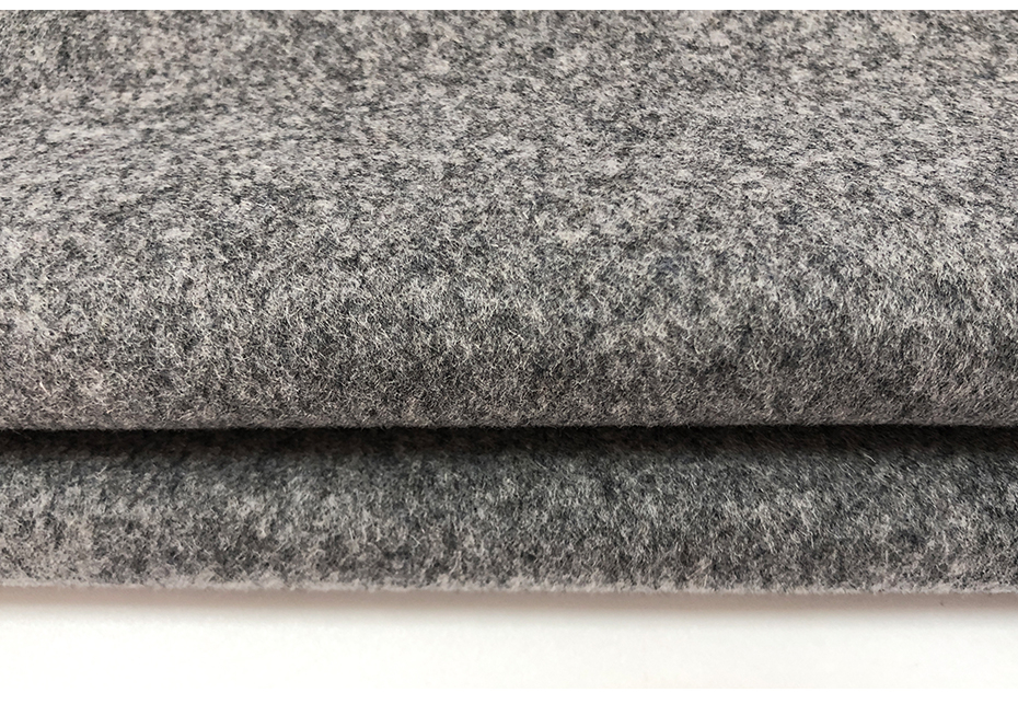 灰色單面呢布料14