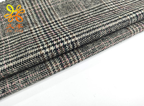 紅黑灰30毛化法蘭格子呢